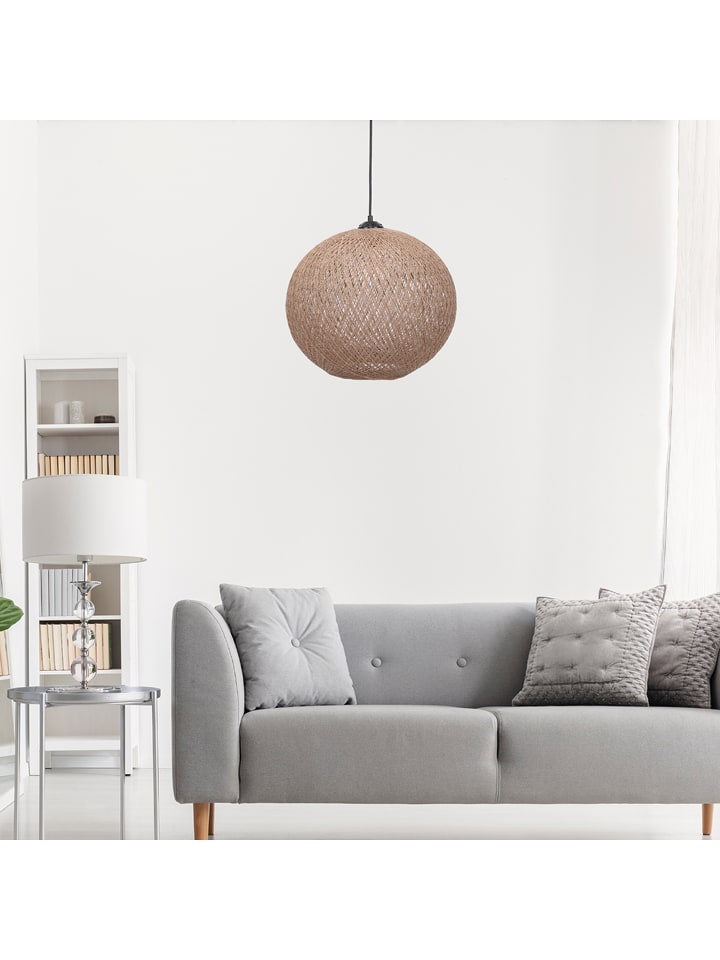 ABERTO DESIGN Lampa wisząca w kolorze jasnobrązowym - wys. 34 x Ø 38 cm rozmiar: onesize