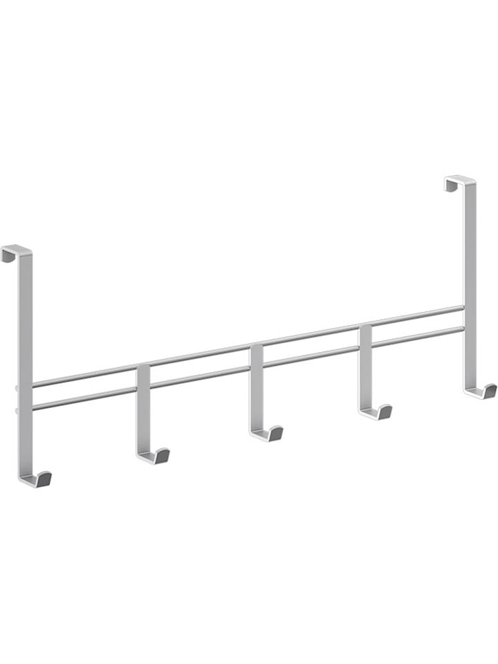 metaltex Wieszak w kolorze srebrnym na drzwi - 38 x 15 x 4,5 cm rozmiar: onesize