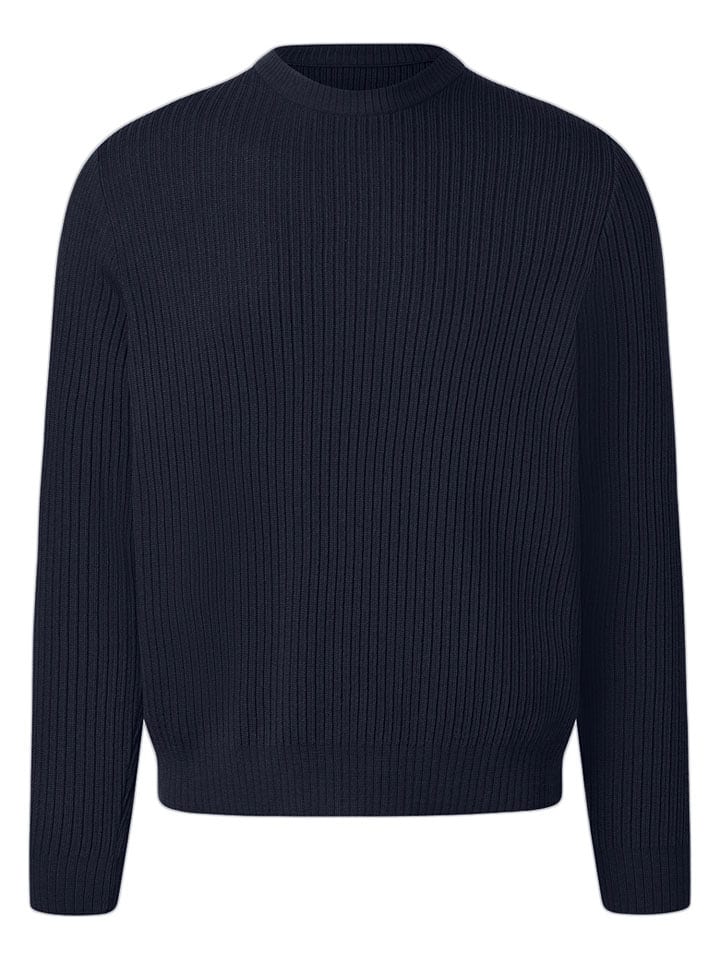 Maerz Muenchen Wełniany sweter w kolorze granatowym rozmiar: 56