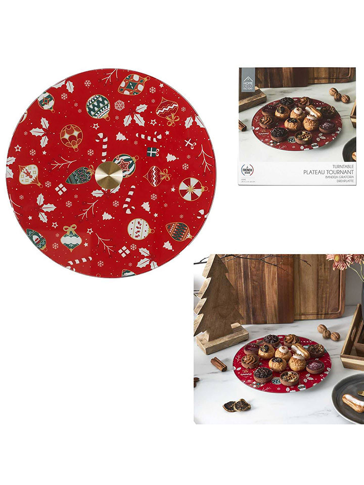 Make a Wish Talerz w kolorze czerwonym do serwowania - Ø 28 cm rozmiar: onesize