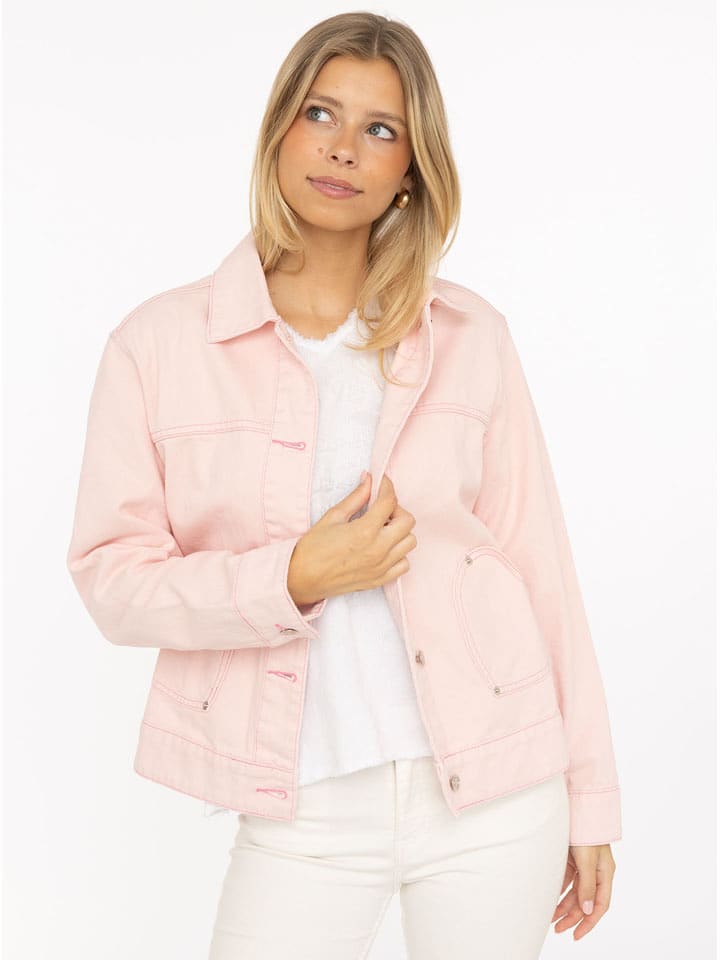 Zwillingsherz Kurtka dżinsowa w kolorze jasnoróżowym rozmiar: L