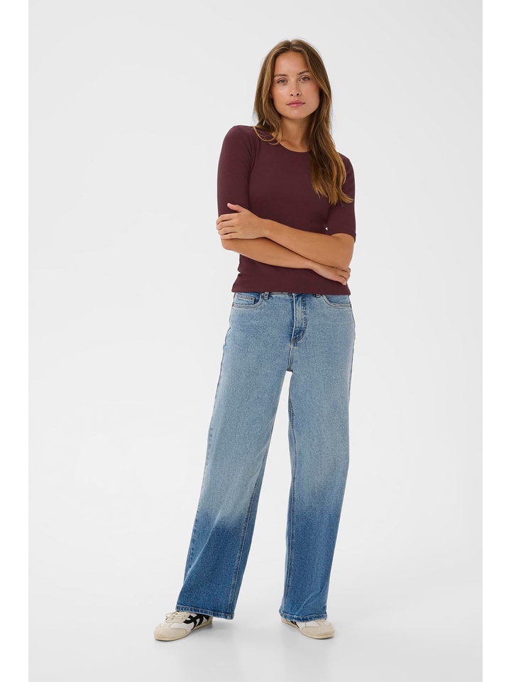 Kaffe Koszulka w kolorze brązowym rozmiar: S