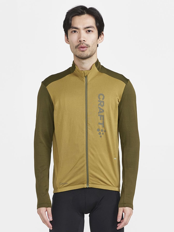 Craft Koszulka kolarska "Core Bike Subz" w kolorze khaki rozmiar: L