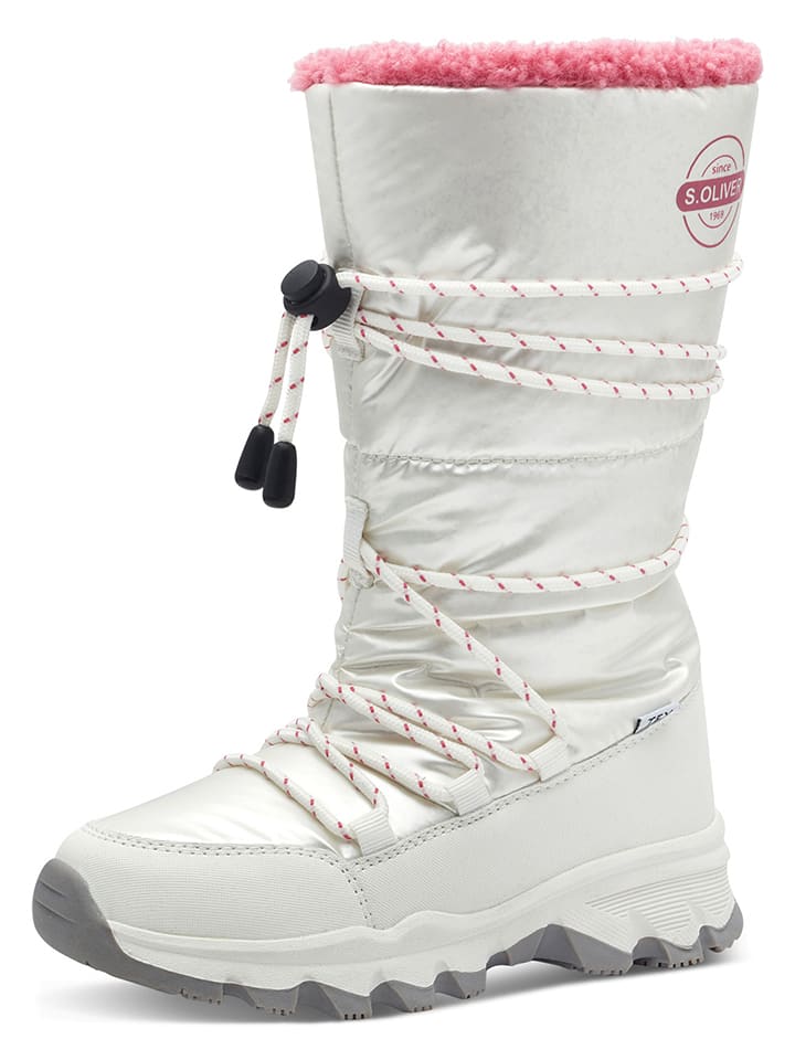 s.Oliver Kozaki zimowe w kolorze srebrnym rozmiar: 33