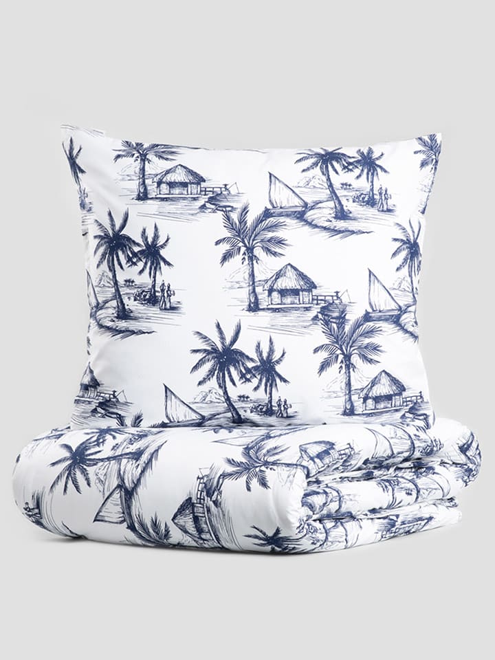 Homla Komplet pościeli w kolorze niebiesko-białym z mikrowłókna - 220 x 200 cm rozmiar: onesize