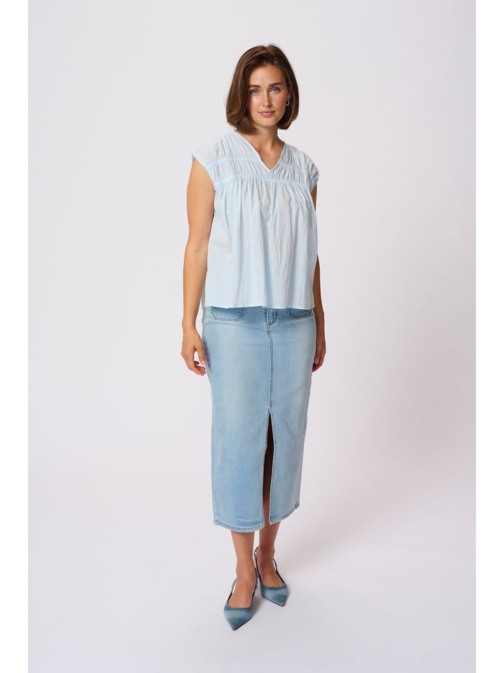 Kaffe Bluzka w kolorze błękitnym rozmiar: 44