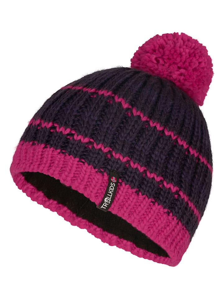 Trollkids Czapka "Hafjell" w kolorze fioletowo-różowym rozmiar: 48-52 cm
