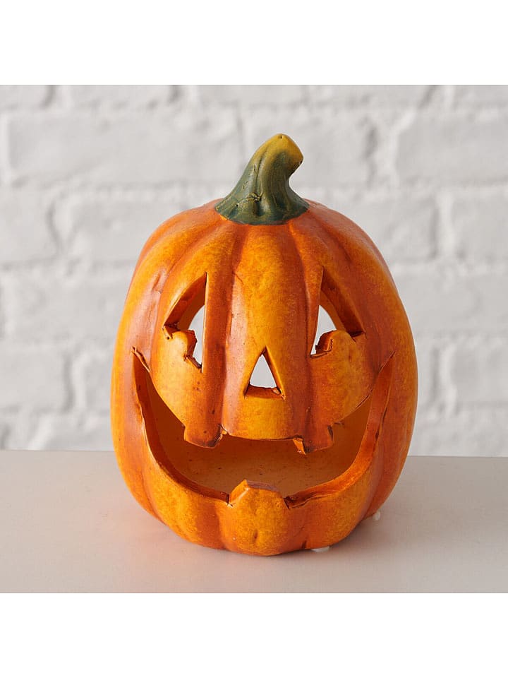 Boltze Świecznik "Zucca" w kolorze pomarańczowym - 9 x 12 cm rozmiar: onesize