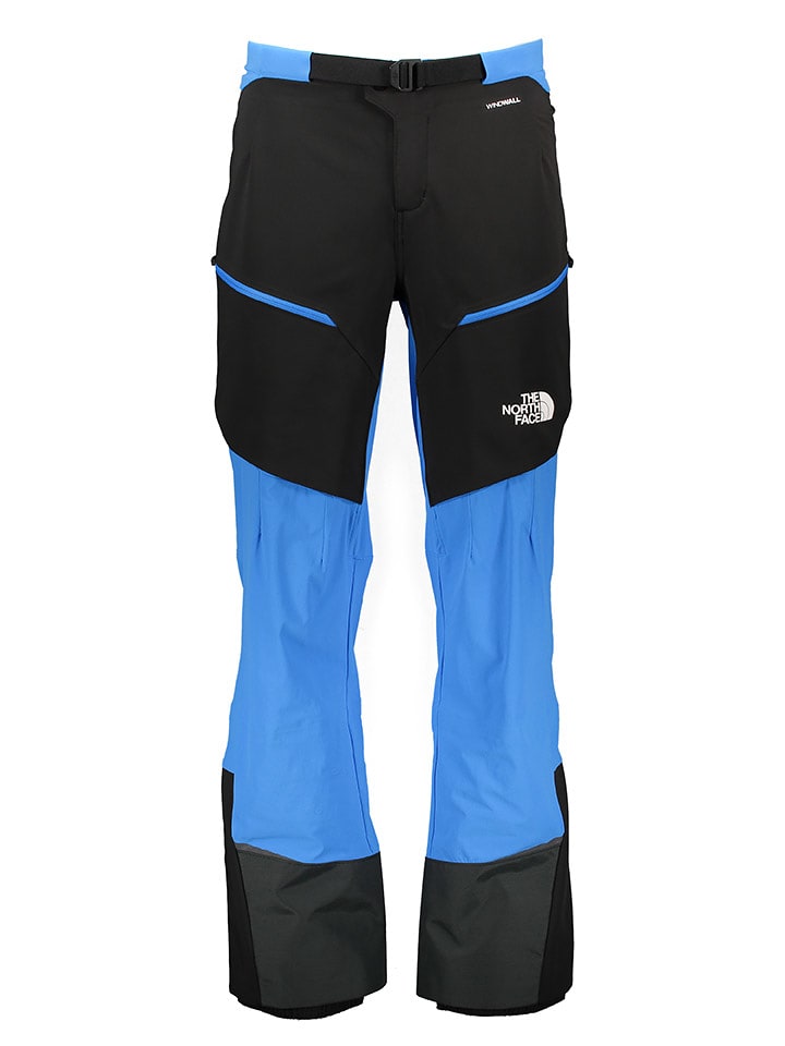 The North Face Spodnie narciarskie "Dawn Turn" w kolorze niebiesko-czarnym rozmiar: S