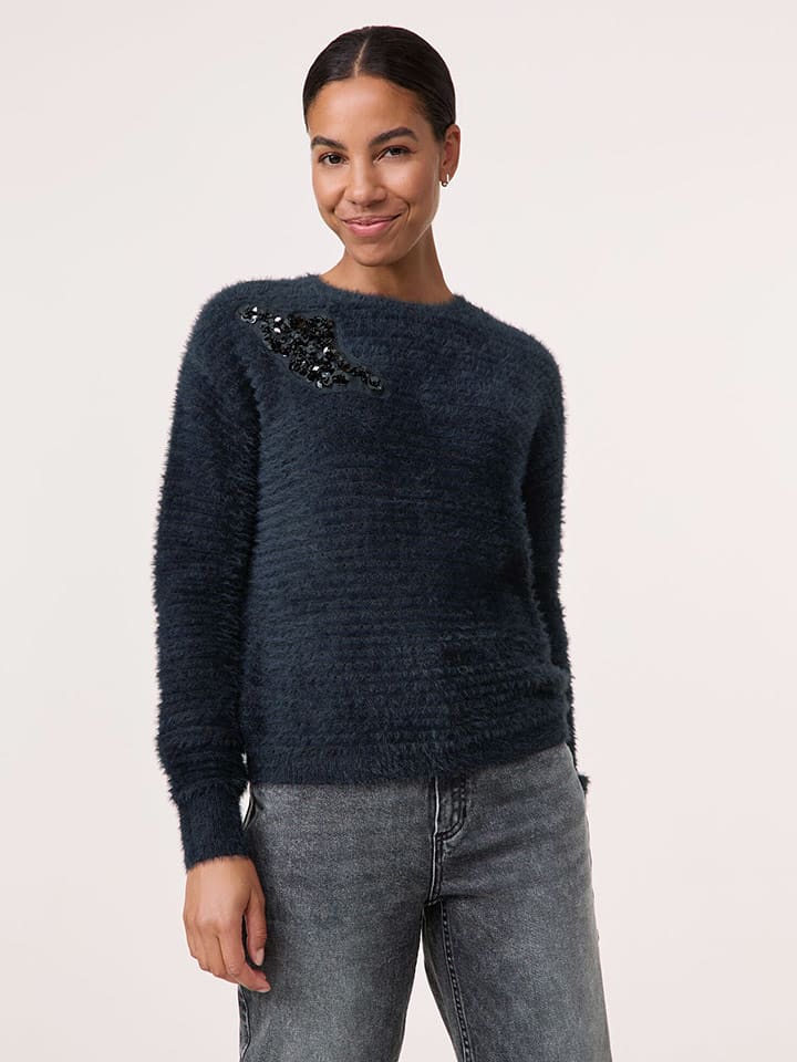 TAIFUN Sweter w kolorze czarnym rozmiar: 42