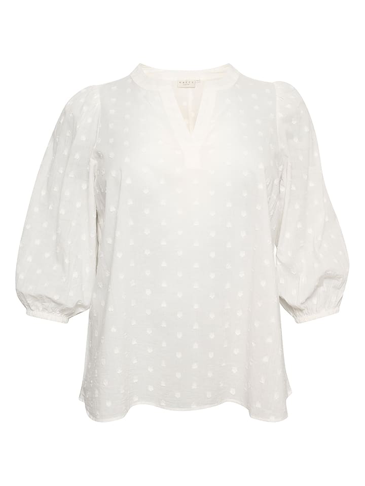 KAFFE curve Bluzka w kolorze kremowym rozmiar: 54