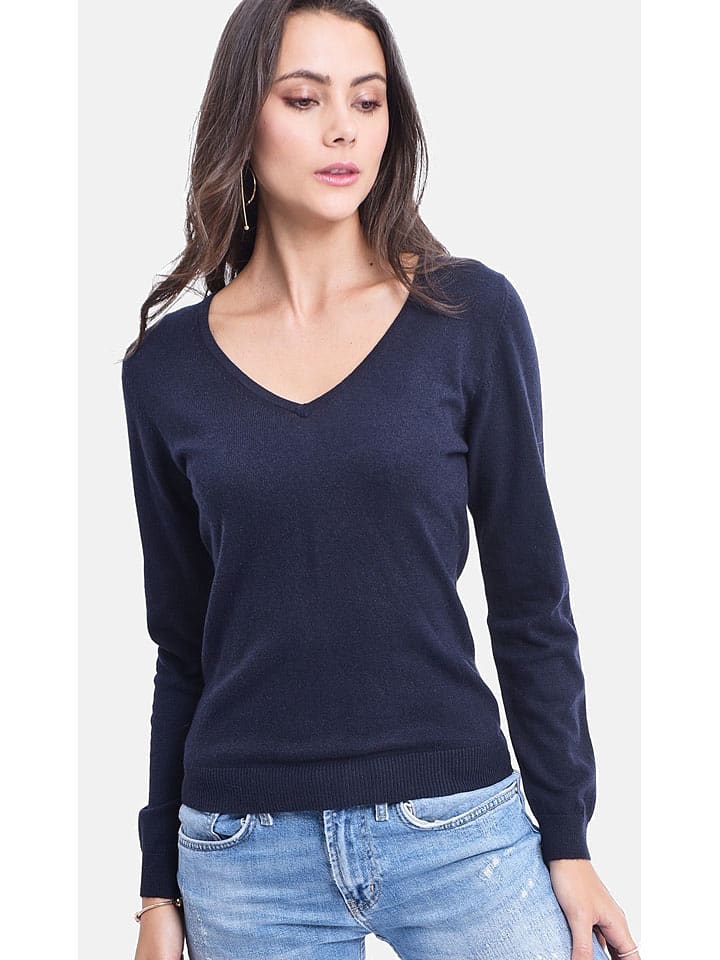 ASSUILI Sweter w kolorze granatowym rozmiar: 40