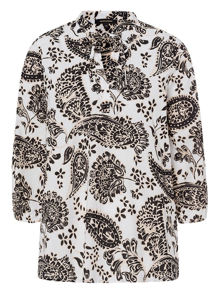 More & More Bluzka w kolorze biało-czarnym rozmiar: 38