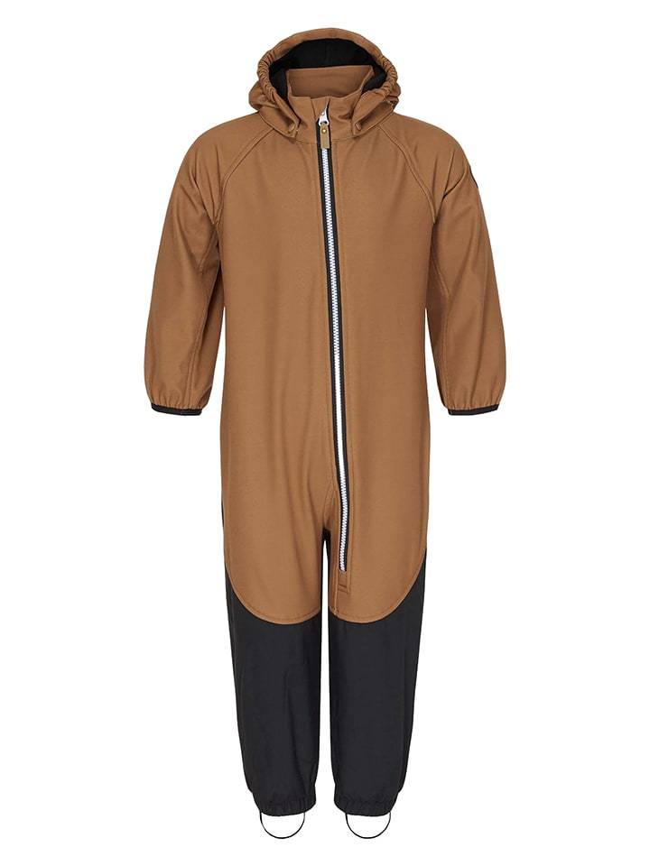 HULABALU Kombinezon softshellowy "Secret" w kolorze jasnobrązowym rozmiar: 122