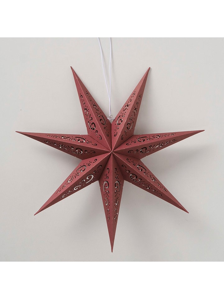 Boltze Zawieszka dekoracyjna "Kassina" w kolorze czerwonym - wys. 16,5 x Ø 50 cm rozmiar: onesize