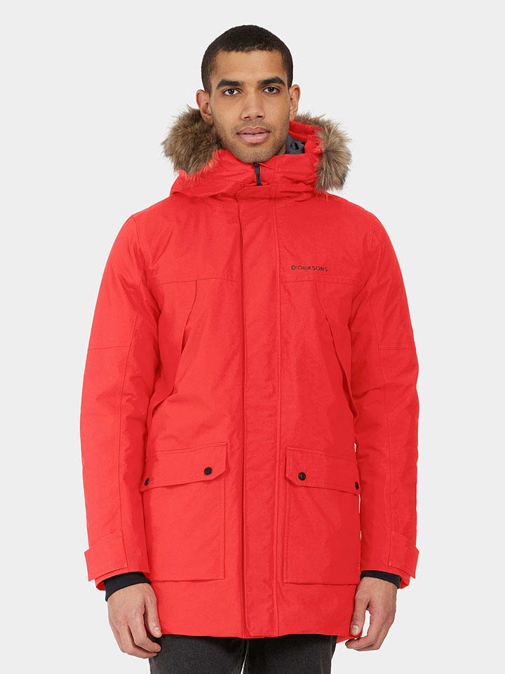 Didriksons Kurtka zimowa "Rick" w kolorze czerwonym rozmiar: S