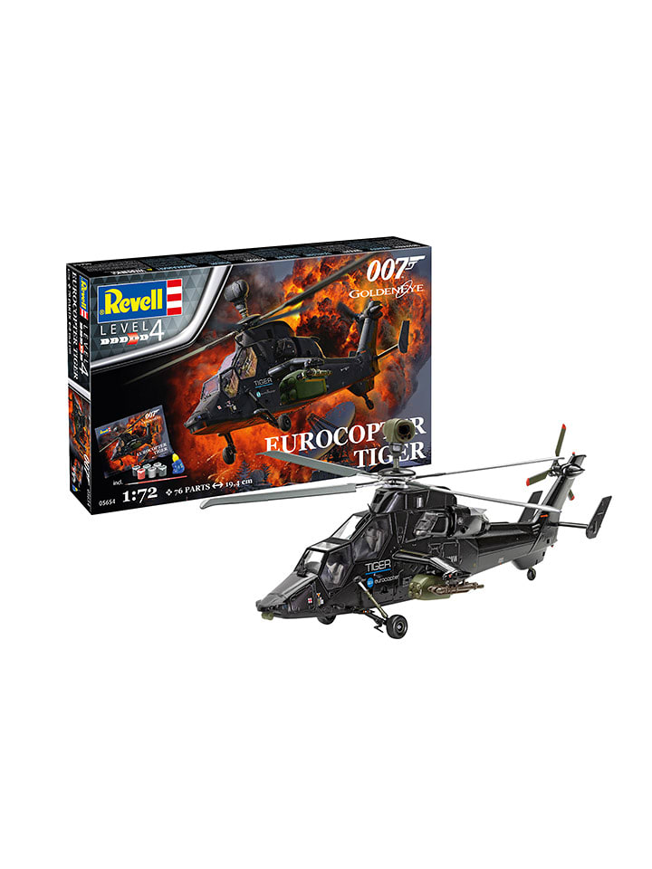 Revell Model "James Bond Eurocopter Tiger" w kolorze czarnym do złożenia - 12+ rozmiar: onesize