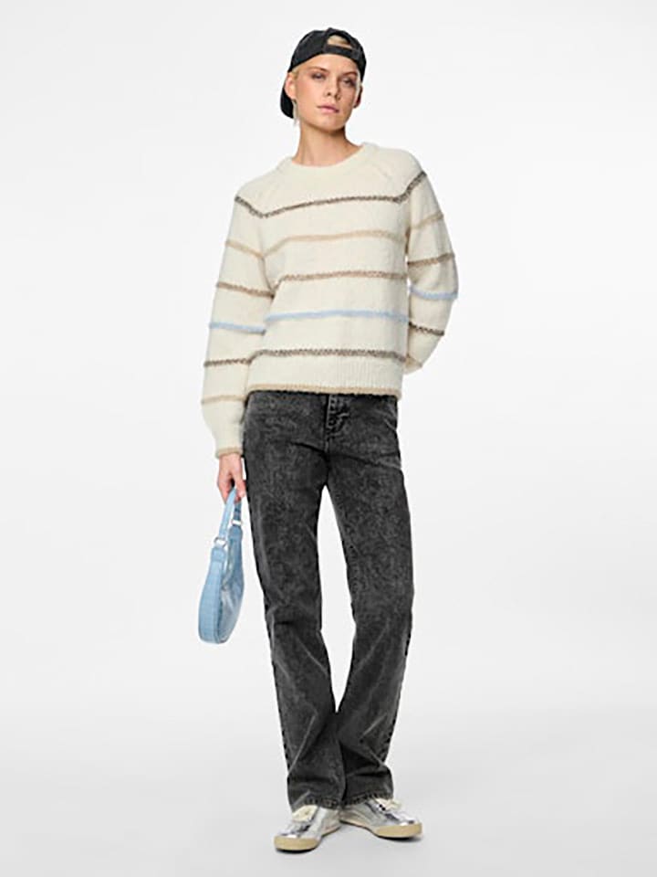 Pieces Sweter w kolorze kremowym rozmiar: XS