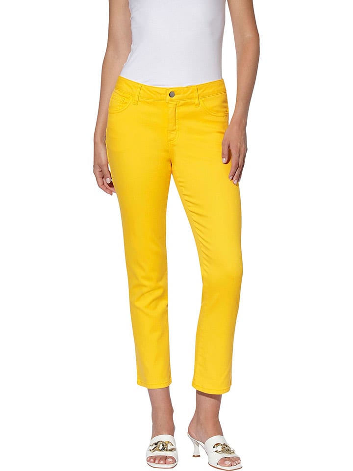 Heine Dżinsy - Slim fit - w kolorze złotym rozmiar: 46