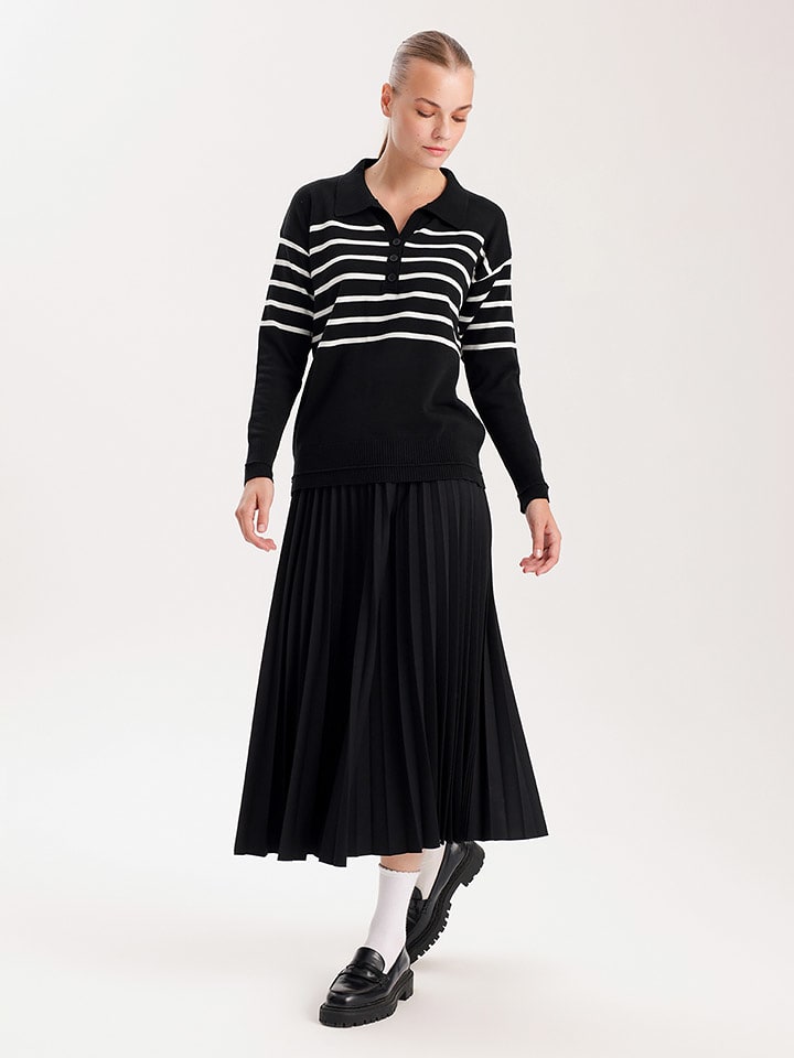 BGN Sweter w kolorze czarno-białym rozmiar: 38