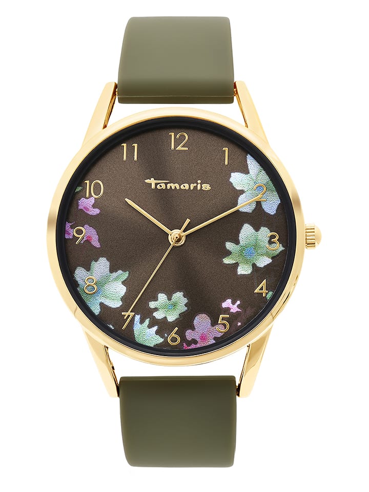 Tamaris Zegarek kwarcowy w kolorze złoto-oliwkowym rozmiar: onesize