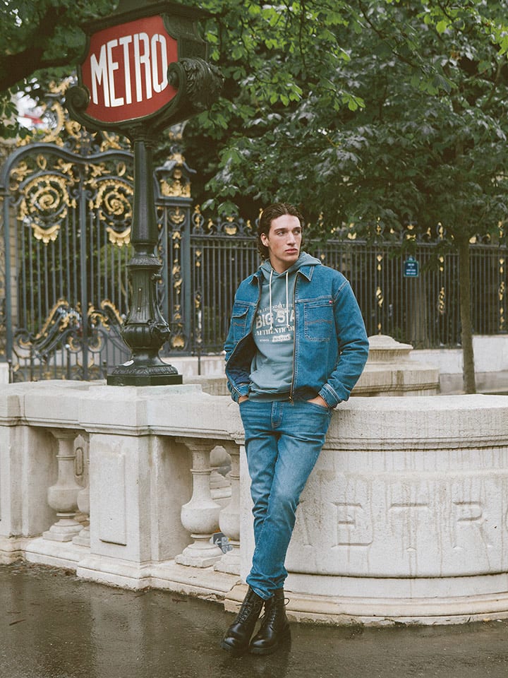 BIG STAR Dżinsy "Harper" - Tapered fit - w kolorze niebieskim rozmiar: W31/L34