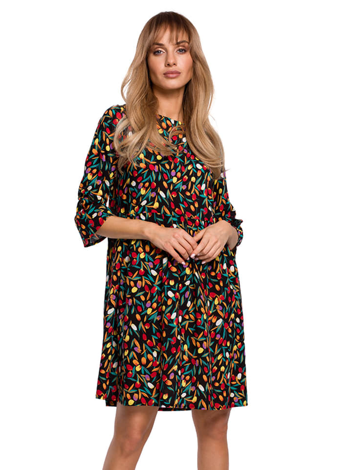 made of emotion Sukienka w kolorze czarnym ze wzorem rozmiar: M