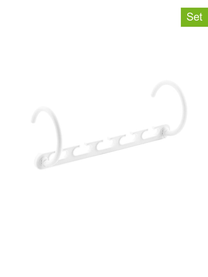 InnovaGoods Organizery (8 szt.) w kolorze białym na wieszaki - dł. 26 cm rozmiar: onesize