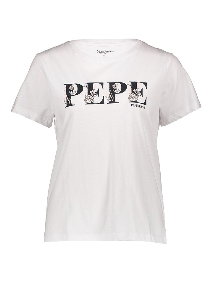 Pepe Jeans Koszulka w kolorze białym rozmiar: M