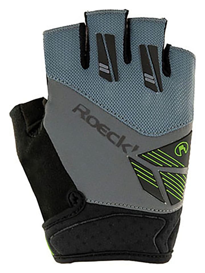 Roeckl SPORTS Rękawiczki kolarskie "Index" w kolorze szaro-czarnym rozmiar: 8