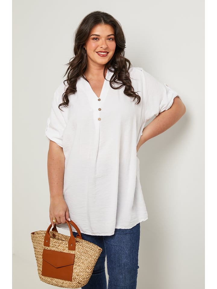 Curvy Lady Tunika w kolorze białym rozmiar: 40/42