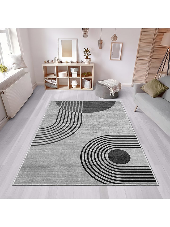 CARPET DIEM Dywan w kolorze szaro-czarnym rozmiar: 60x100 cm