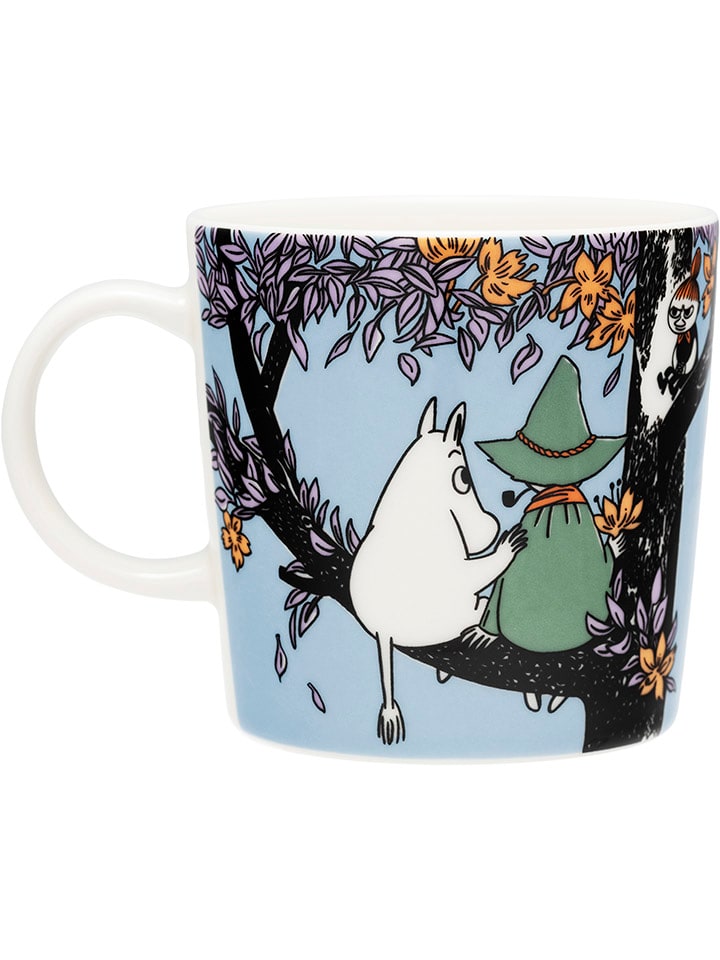 Moomin Kubek "Friends Forever" w kolorze błękitno-czarnym - 300 ml rozmiar: onesize
