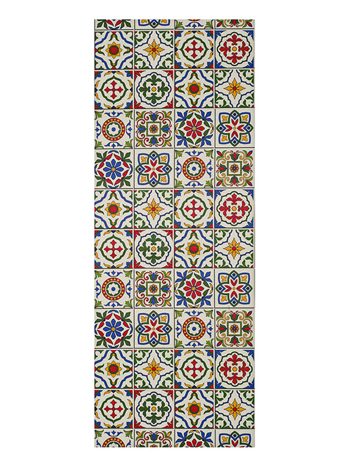 Atticgo Chodnik "Sprinty" w kolorze białym ze wzorem rozmiar: 52x200 cm