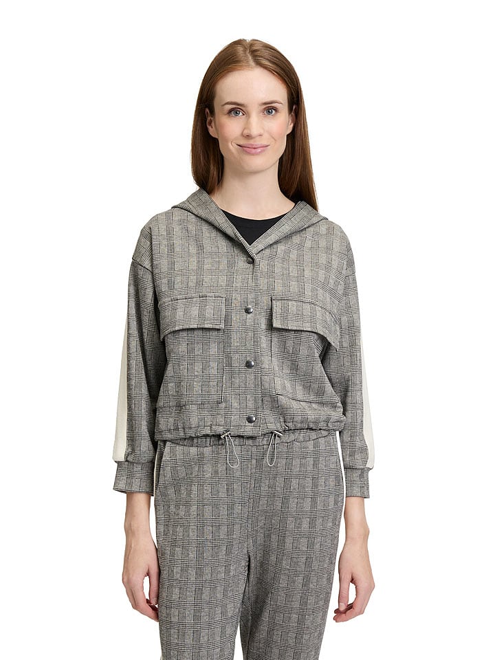 BETTY & CO Kurtka przejściowa w kolorze szaro-kremowym rozmiar: S