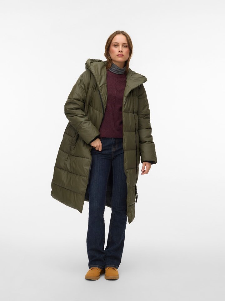 Vero Moda Płaszcz pikowany w kolorze khaki rozmiar: XL