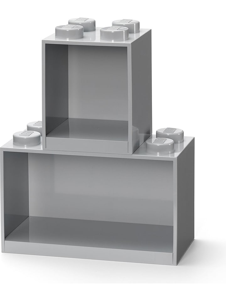 LEGO Regał "Brick" w kolorze szarym - 21,5 x 32 x 16 cm rozmiar: onesize