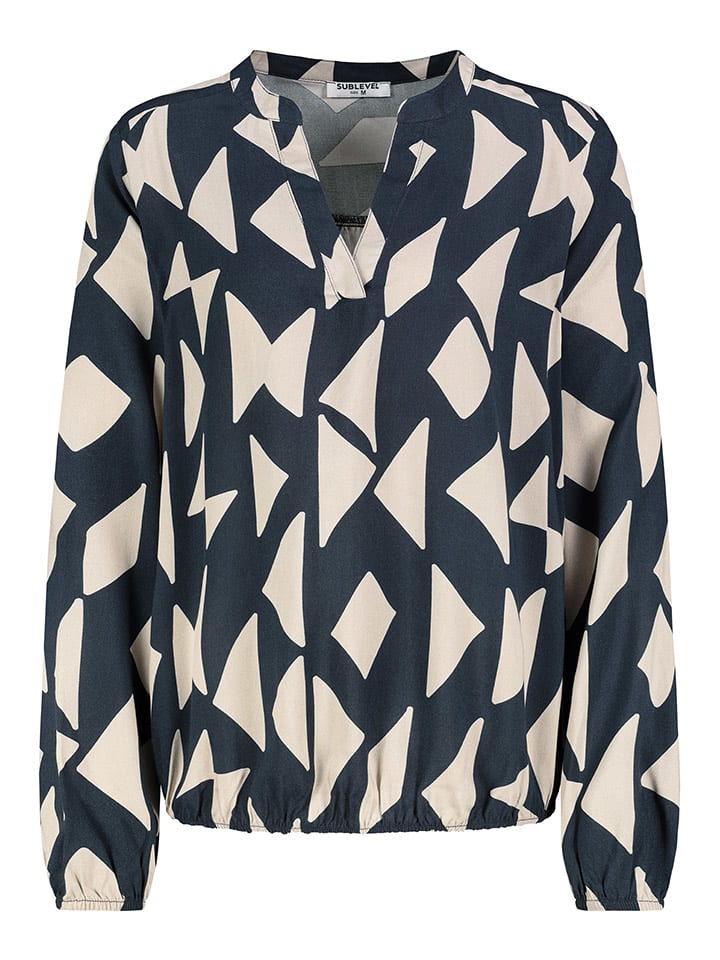 Sublevel Bluzka w kolorze granatowo-białym rozmiar: S