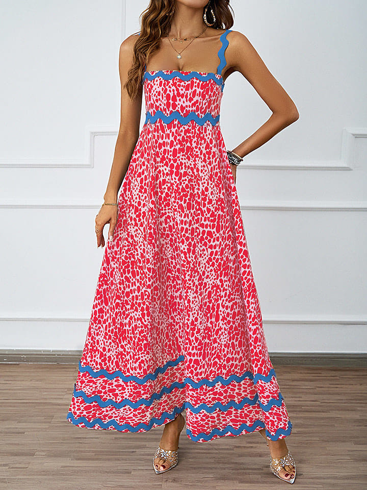 Tazga Sukienka w kolorze czerwono-niebieskim rozmiar: 42