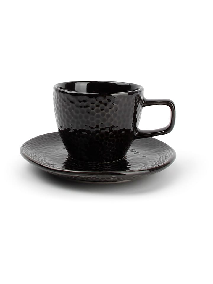 Salt and Pepper Filiżanki (4 szt.) "Mielo" w kolorze czarnym do mokki - 100 ml rozmiar: onesize