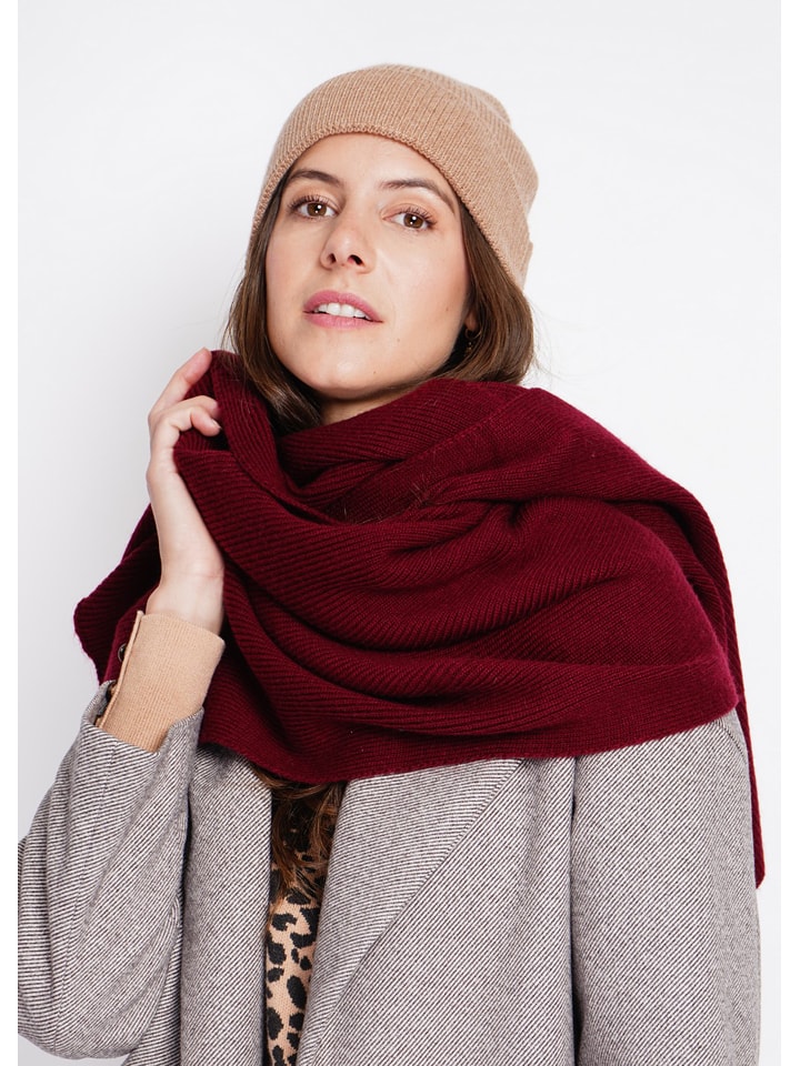 William de Faye Szal w kolorze bordowym rozmiar: onesize