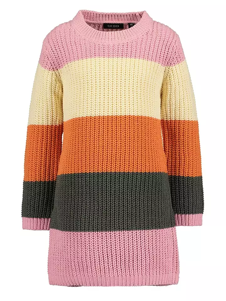 Blue Seven Sukienka dzianinowa ze wzorem rozmiar: 110