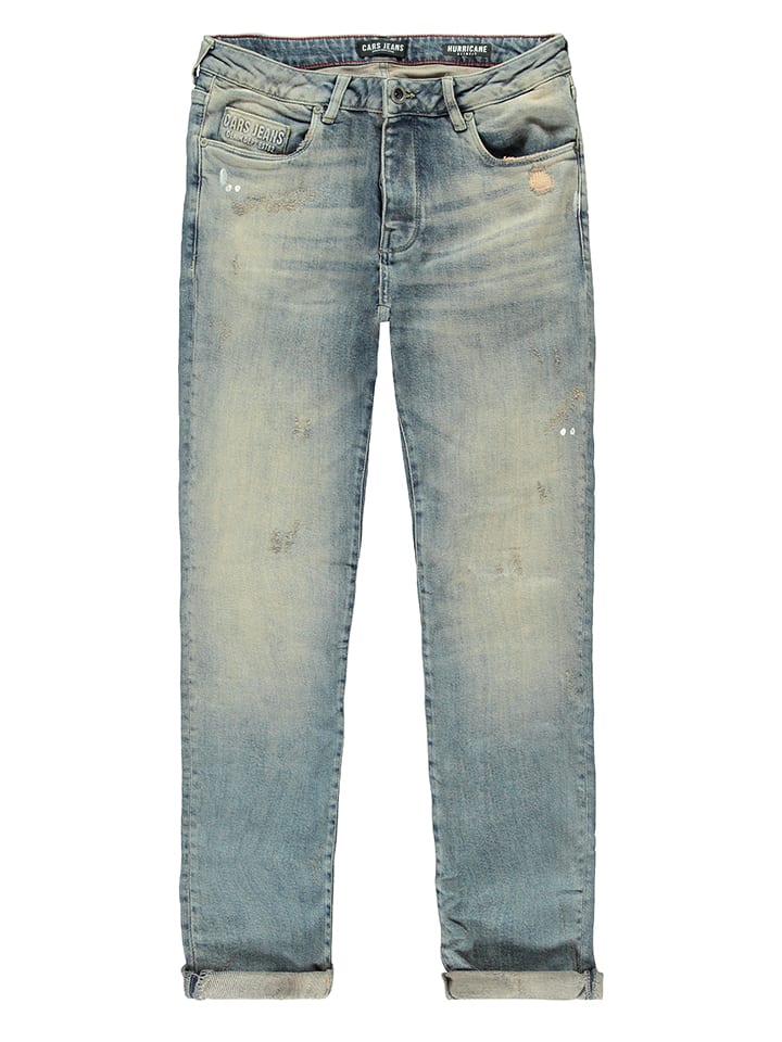 Cars Jeans Dżinsy "Hurricane" - Tapered fit - w kolorze błękitnym rozmiar: W36/L32