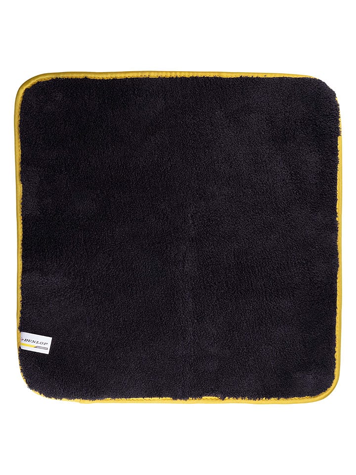 Dunlop Ściereczka samochodowa w kolorze czarno-żółtym z mikrofibry - 40 x 40 cm rozmiar: onesize