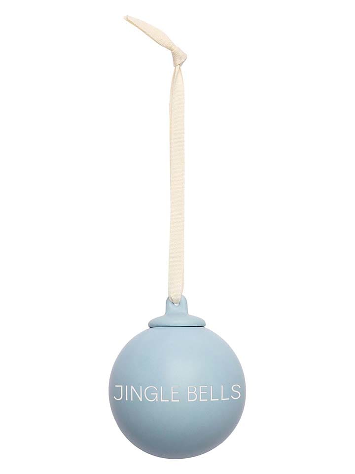 Design Letters Bombki choinkowe (4 szt.) "XMAS" w kolorze niebieskim rozmiar: onesize