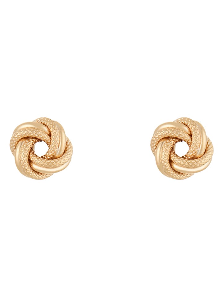 DIAMANTA Złote kolczyki-wkrętki "Noeud torsadé" rozmiar: onesize