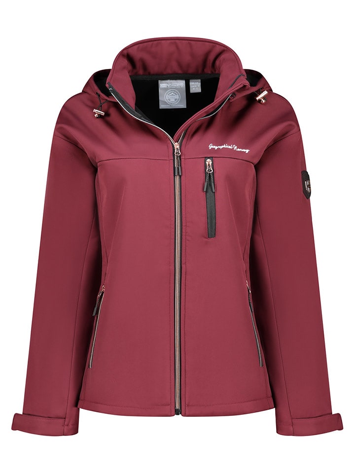 Geographical Norway Kurtka softshellowa "Tounia" w kolorze bordowym rozmiar: XL