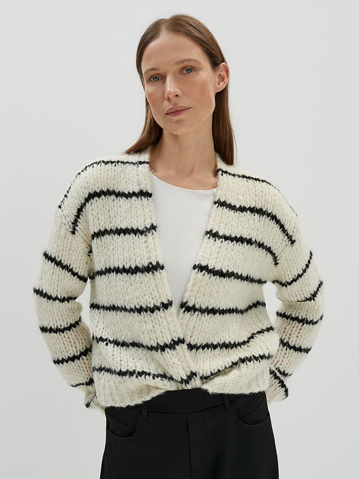 Someday Kardigan "Talvia" w kolorze beżowo-czarnym rozmiar: M