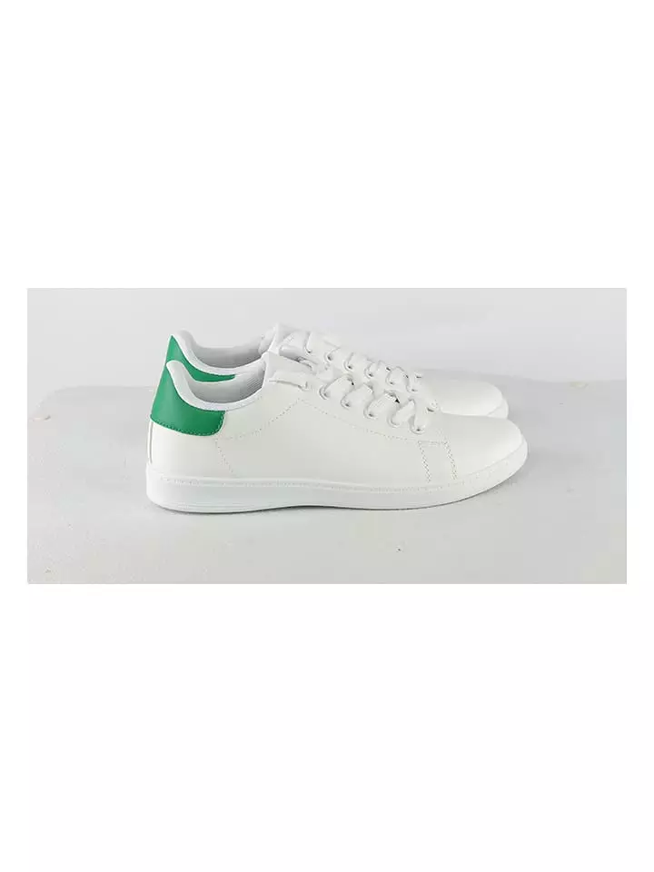 C'M Sneakersy w kolorze biało-zielonym rozmiar: 40