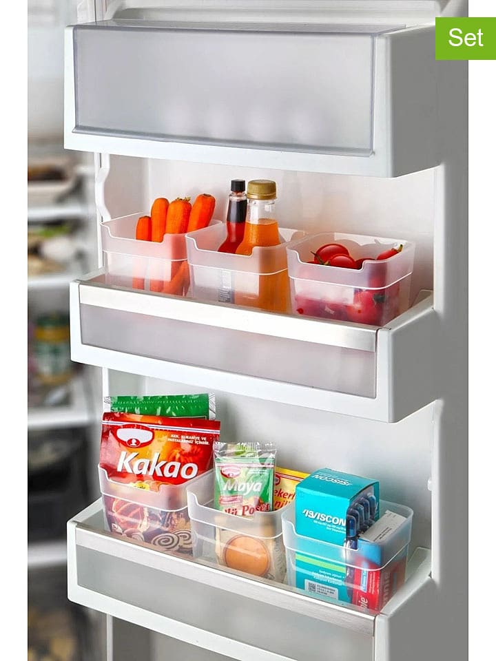Violeta Home Organizery (6 szt.) do lodówki - 11 x 10 x 11 cm rozmiar: onesize